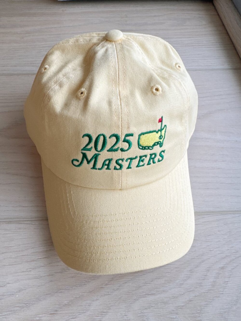 Masters Tournament Hat 2025 Women's Adjustable Golf Cap - Butter
